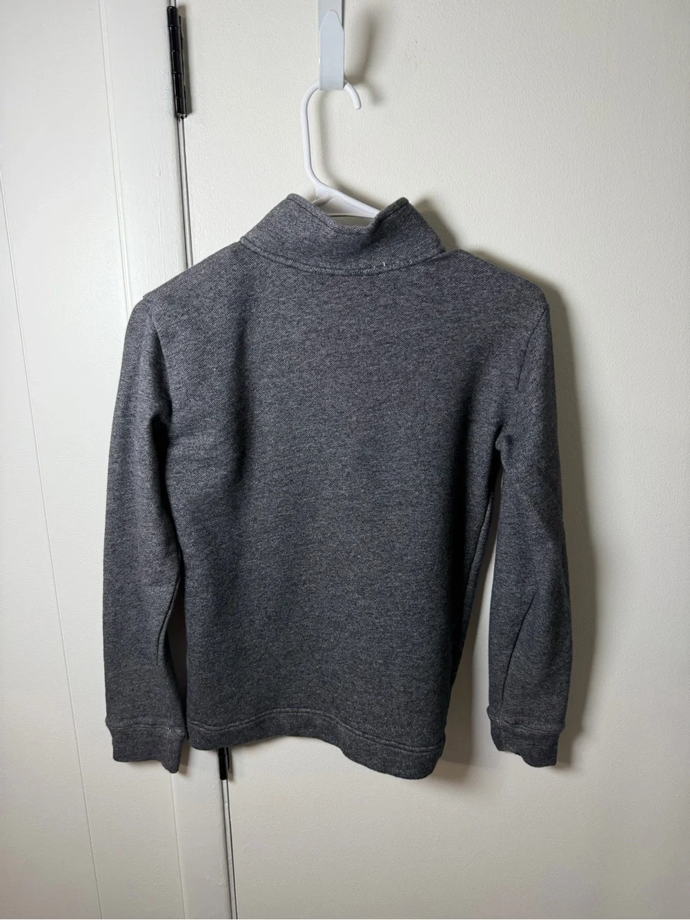 The Children’s Place Boys Quarter‑Zip Pullover | Size L (10/12) | Gray